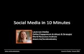 Social Media in 10 Minutes - 2013