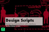 Design Scripts: Designing (inter)actions with intentions (version 2.0)