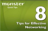 8 Tips for Effective Networking