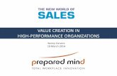 High-Performance Organizations for a New World of Sales