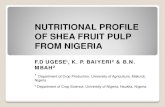 Nutrition Profile of Shea Fruit Pulp from Nigeria