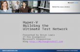 Blewis  Session 2 Hyper V Ultimate Test Network