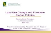 Land Use Change and European Biofuel Policies