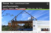 Identifying problem-based scaffolding patterns in an online forum for construction professionals