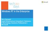 Managing Windows RT devices in the Enterprise