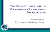 Grassroots leadership storytelling