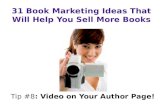 31 Book Marketing Ideas | Video on Your Author Page!