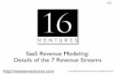 SaaS Revenue Modeling: Details of the 7 Revenue Streams