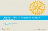 Lifecycle of a Service Project (Part 4): Project Implementation