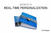 The Secrets to Real-Time Web Personalization