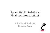 UC Sports PR: Final Class