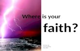 Where Is Your Faith