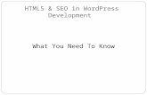 HTML, WordPress, and SEO