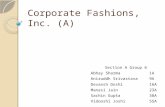 Corporate fashions Inc: Case Study on Sampling, Business Research Methods