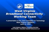 Broadband presentation to WV Legislature