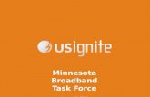 US Ignote presentation for the Minnesota Broadband Task Force in Red Wing MN
