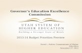 USHE Budget Priorities 2013-14