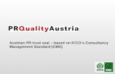 PR Quality Austria Trust Seal Presentation