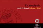 Pakistan Tv Analysis Monthly Report February 2014
