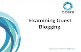 Examining Guest Blogging