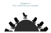 TSBA NewBoardChairman Ch. 1 Chairman as Leader