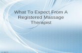 What to expect from a registered massage therapist