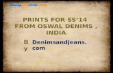 Printed Denim Collection from Oswal by Denimsandjeans.com