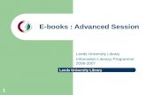 E-books: advanced session
