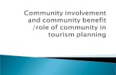 Community Involvement in Tourism