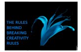 The rules behind breaking creative rules