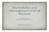 The Evolution and Management of Email