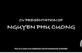 [Cv contest] - Nguyen Phu Cuong