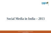 Social media in india – 2013