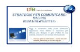 Strategie Per Comunicare - DEM Newsletters - La Qualità di Liste Email Aziende!