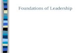 Foundations Of  Leadership Pcm