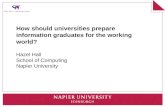 How should universities prepare information graduates for the working world?