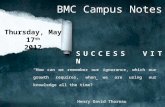 May 17th  campus notes