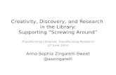 Discovery in the Research Ecosystem with Anna-Sophia Zingarelli-Sweet, ProQuest Day at ALA Annual 2014