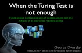 When The Turing Test Is Not Enough - George Dvorsky - H+ Summit @ Harvard