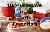 10 Must-Have 4th of July Party Essentials