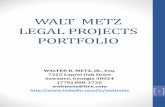 Walt Metz Legal Projects Portfolio