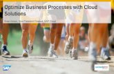 SAPPHIRE NOW: Optimize Business Processes with Cloud Solutions