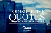 10 Disruptive Quotes for Enterpreneurs