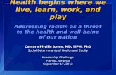 Addressing Racism as a Threat to the Health and Well-Being of Our Nation