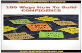 100 Ways How To Build Confidence