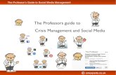 The professor's Social Media Guide to crisis management.