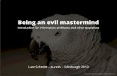 Being an Evil Mastermind - euroIA 2013