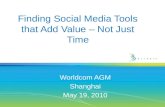 Social Media Tools that Add Value