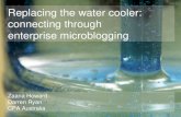Replacing the water cooler: connecting through enterprise microblogging