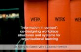'Information in context': Co-designing workplace structures and systems for organisational learning